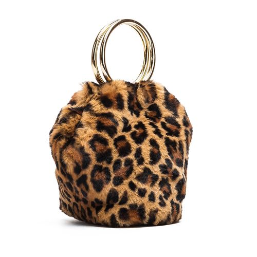 UNISA Leopard print bucket bag ZBIOS_TD leo ginger 2
