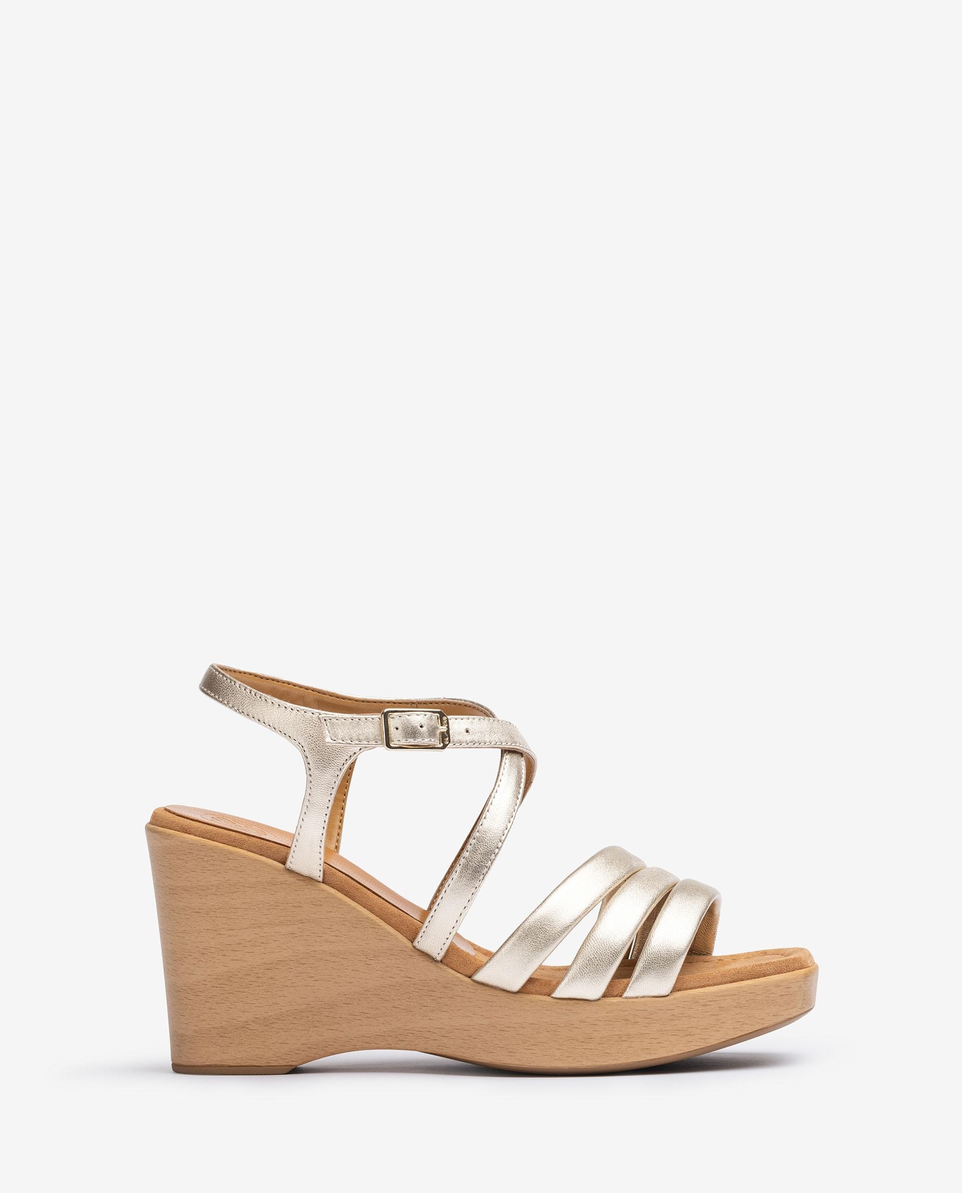 UNISA Wedge heel sandal with quilted straps RURA_LMT 2