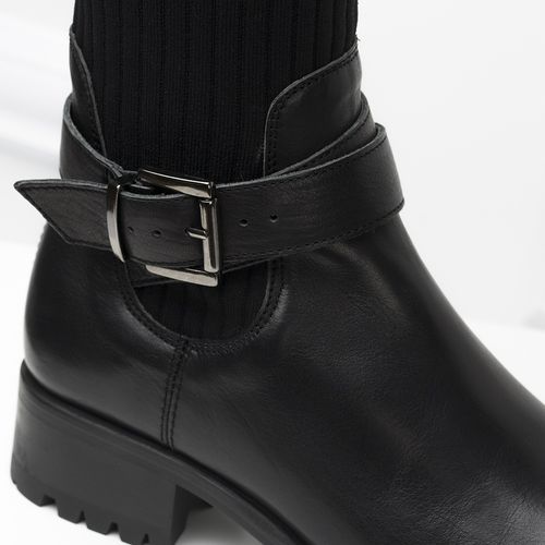 UNISA Strap embellished sock boot ILLAR_STY black 2