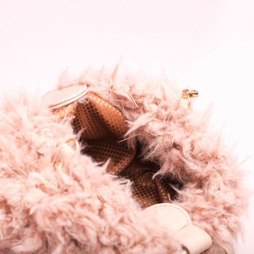 UNISA Pink fur bucket bag ZBIOS_CTT roxe 2