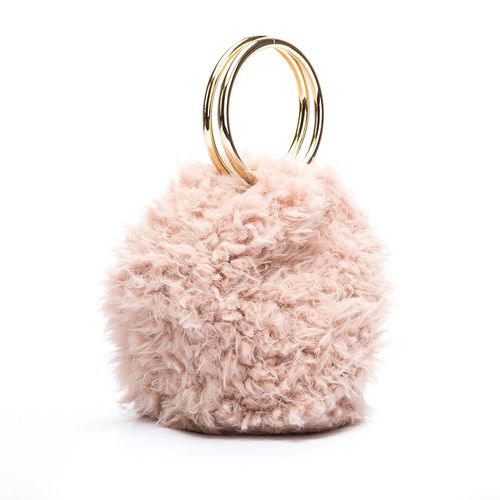 UNISA Pink fur bucket bag ZBIOS_CTT roxe 2