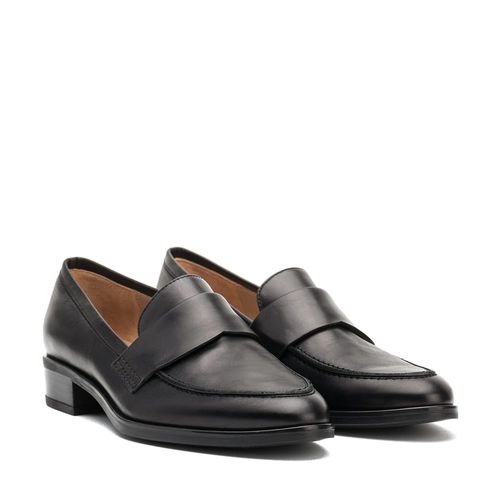 UNISA Leather trim loafer BATIS_NE black 2