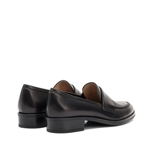 UNISA Leather trim loafer BATIS_NE black 2