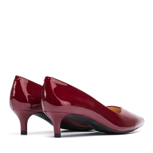 UNISA Patent leather pumps with kitten heel JEDI_PA red velvet 2