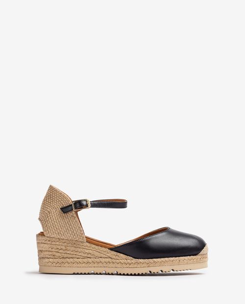 UNISA Low wedge espadrille made in leather CISCA_24_RK Bronce 2