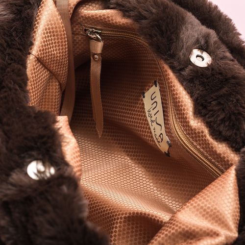 UNISA Tote bag with fur ZISNOW_F19_VOL livanto 2