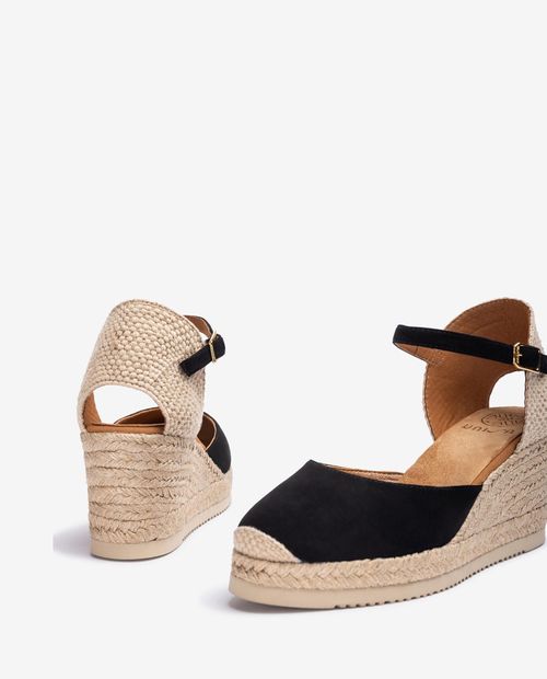UNISA D'Orsay espadrille made in suede CACERES_24_KS Bronce 2