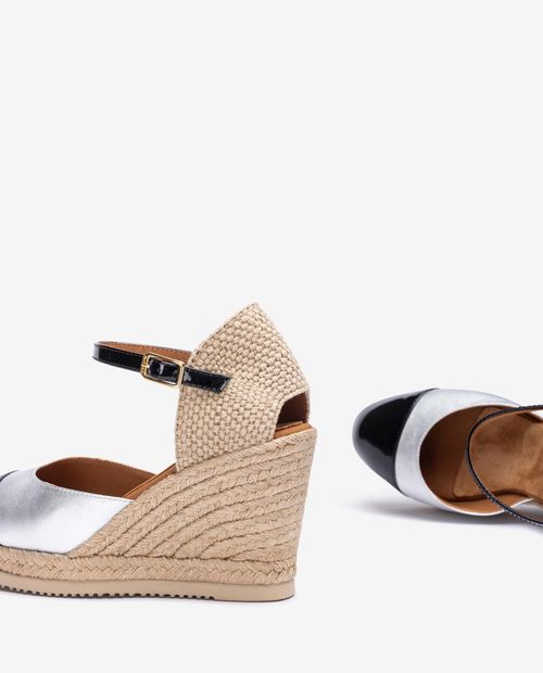 UNISA Espadrille with contrasting colour toe CAVA_LMT_PA Bronce 2