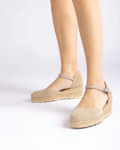 UNISA Low wedge espadrille made in Ecolino CISCA_24_ECL Bronce 2