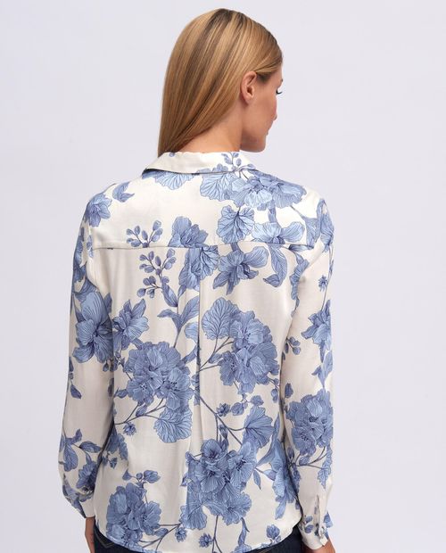 UNISA Camisa con estampado floral R_KISHI Bronce