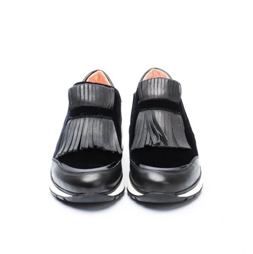 Chaussures de sport Eduar Velvet black hiver femme-4