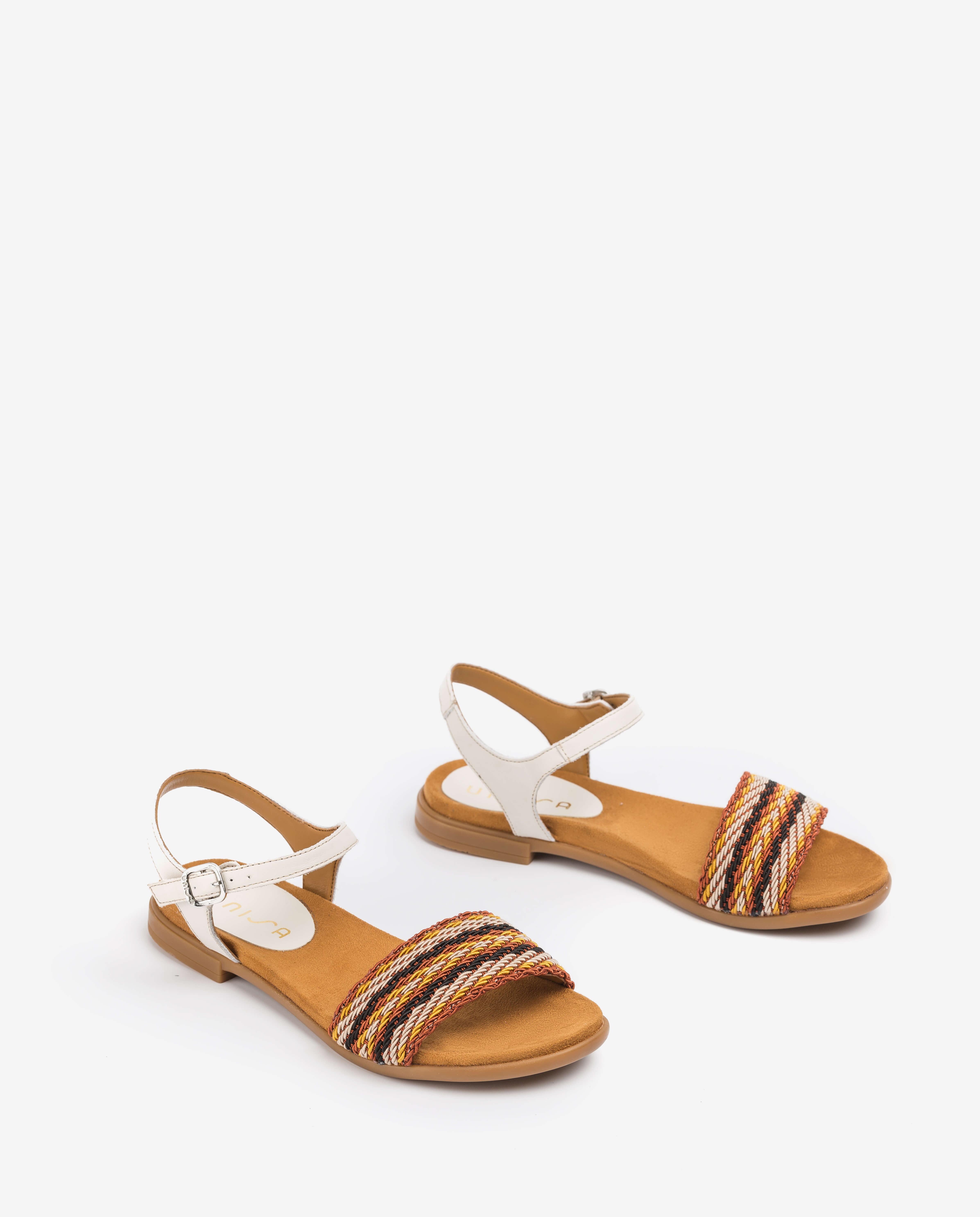 UNISA Sandale fille mule tressagee LINTA_NF_CAN ivory 3
