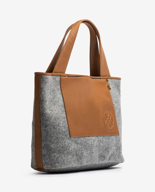 UNISA Shopper bag in gerecycleerd materiaal ZSANZA_EW Bronce 4