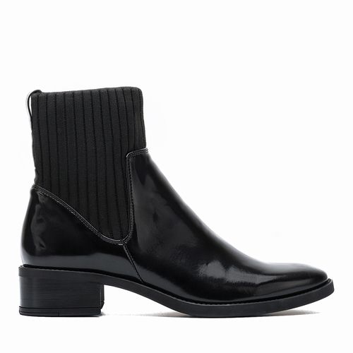 UNISA Enkellaarzen leder sock boots elastisch  ELLEN_SGL black 4