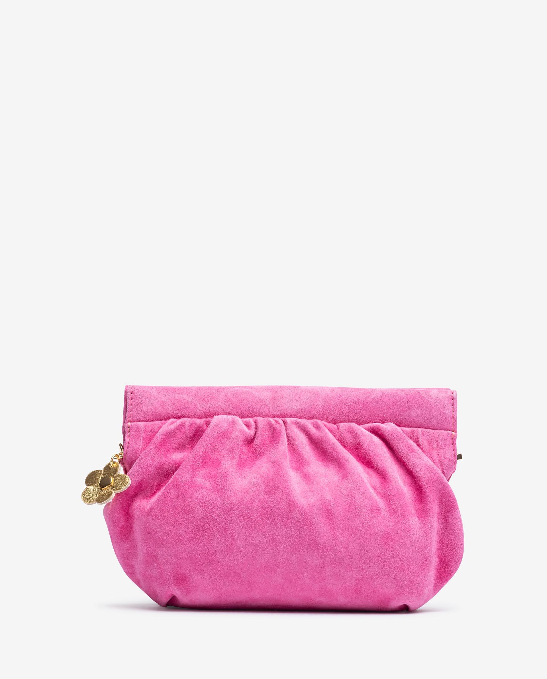Sold at Auction: Pretty in Pink Suede “Prada” Purse