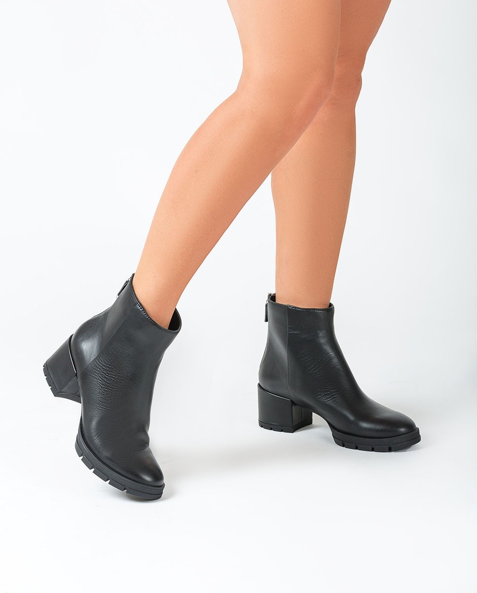 Black heeled ankle boots JAICO_NF 