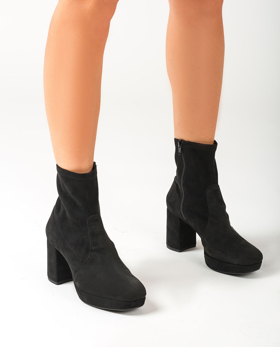 high leg ankle boots