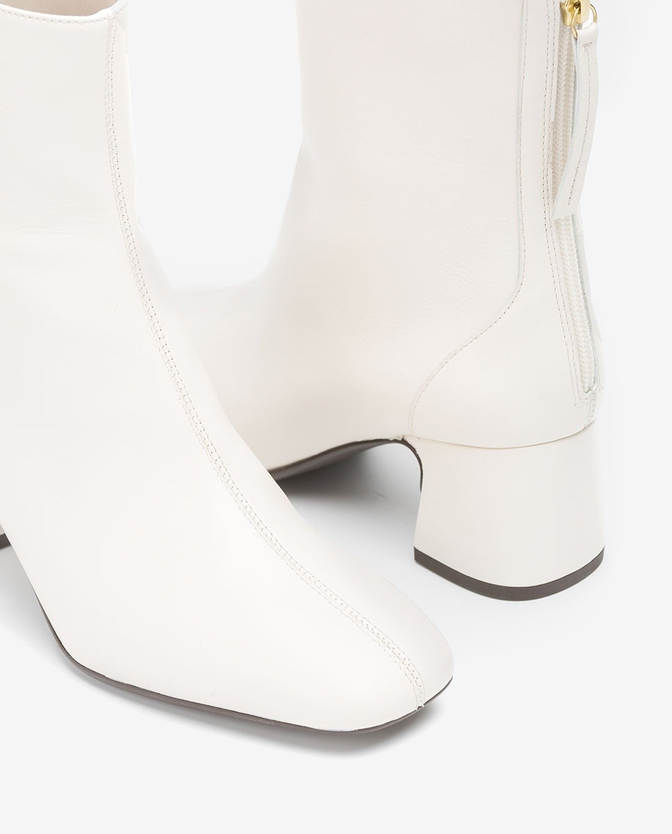 ivory ankle booties