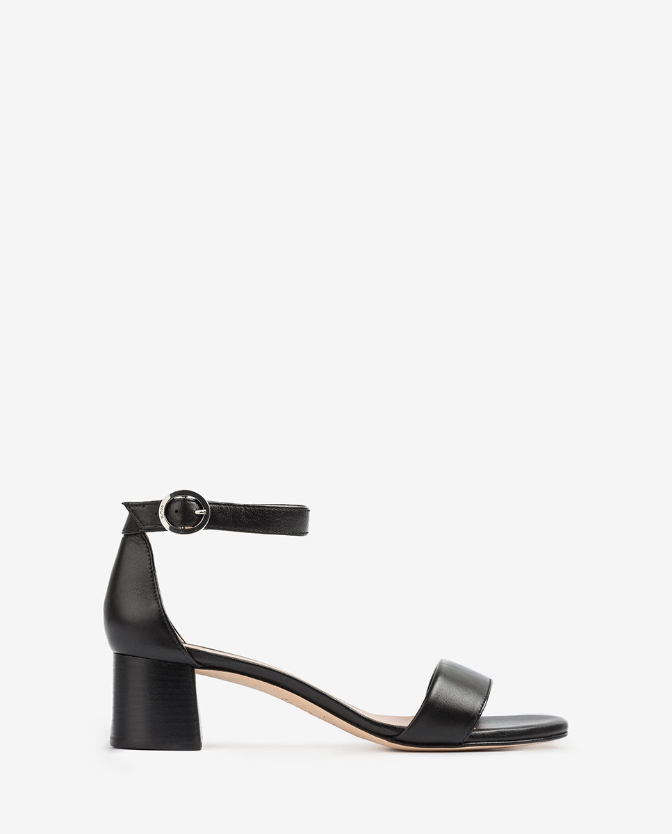 Black sandals medium heel GELETE_NS 